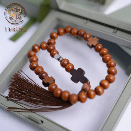 LinkOra Rosary Style Bead with Tassel - Image 4